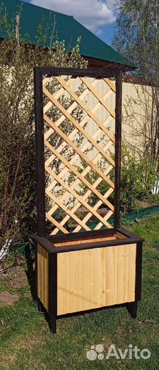 Кашпо садовое деревянное