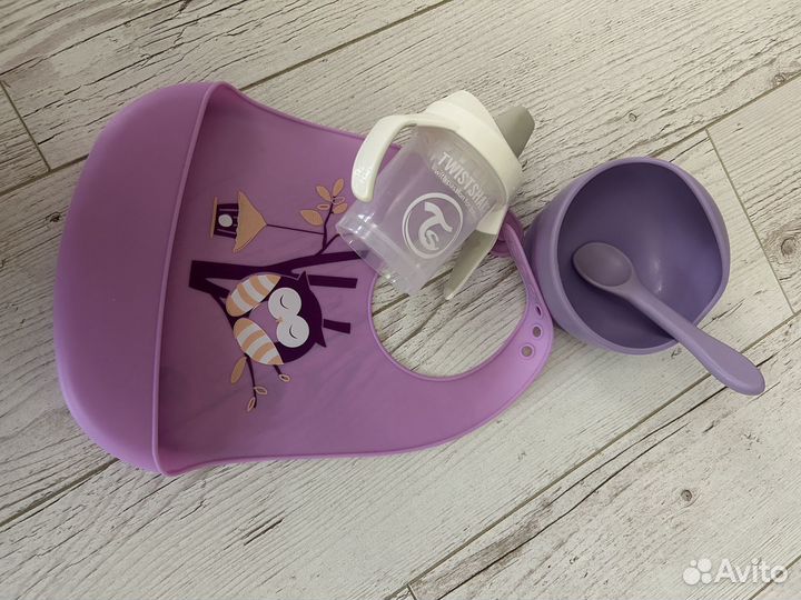 Тарелка для малыша, поильник