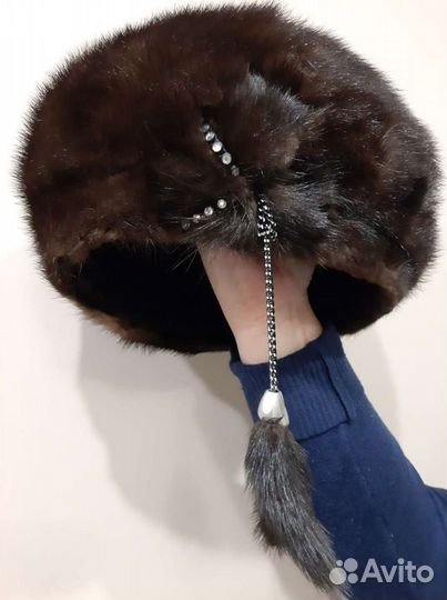 Шапка норковая женская
