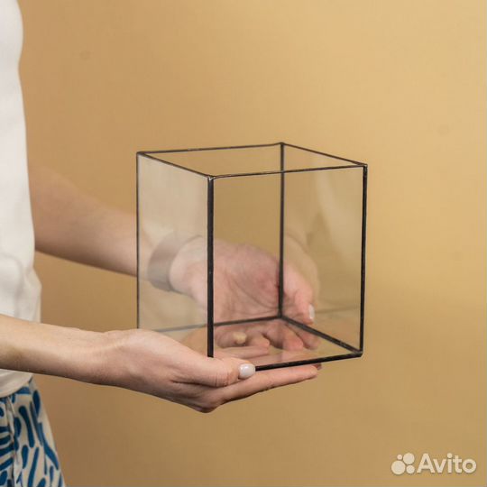 Флорариум кашпо квадратное