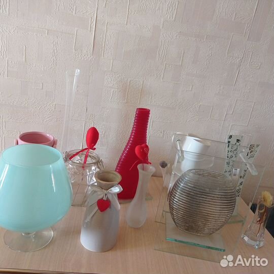 Вазы интерьерные Стекло, керамика