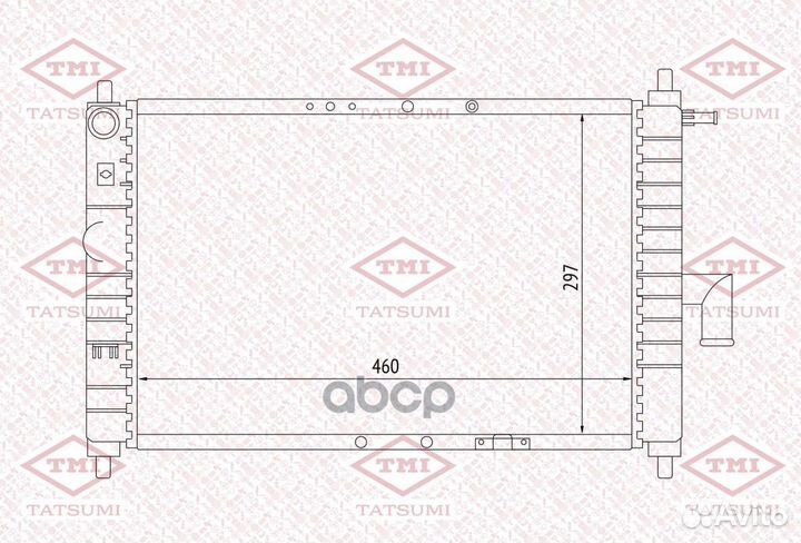 Радиатор tatsumi daewoo Matiz 98- TGA1081 tatsumi