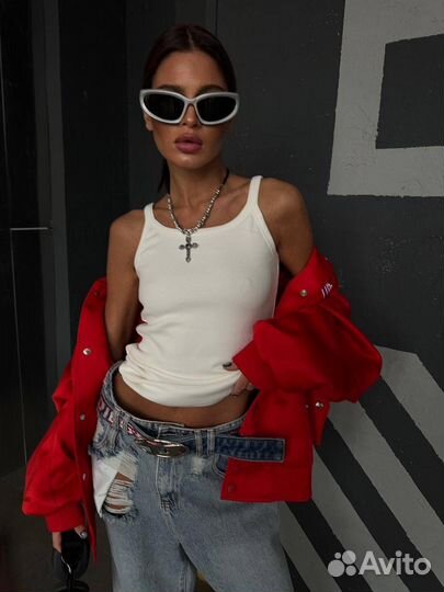 Базовая майка Toteme хлопковая (2 цвета, хит)