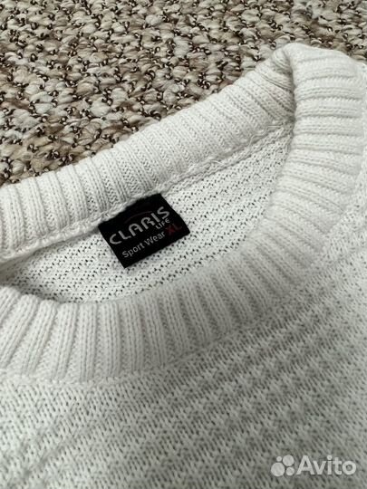 Свитер мужской белый xl