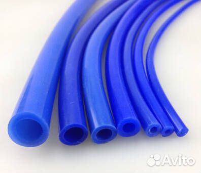 Шланг вакуумный силиконовый синий 4*7мм