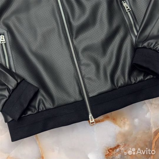 Кожаная куртка мужская