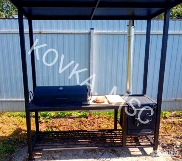 Мангал с крышей