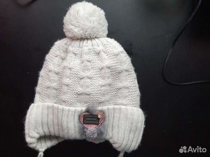 Шапка зимняя для девочки 44 46