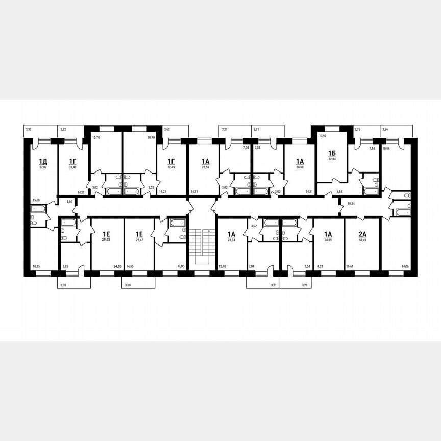 1-к. квартира, 37,1 м², 5/5 эт.