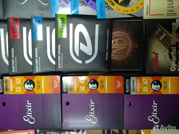 Струны для гитары в ассортименте