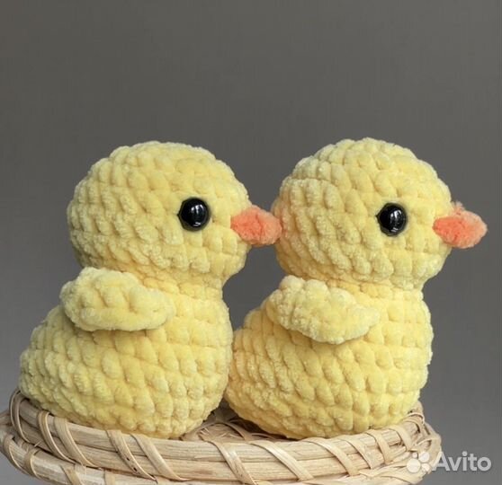 Вязаные игрушки Уточка