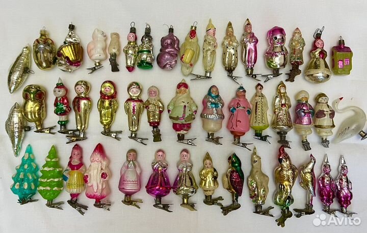 Елочные игрушки на прищепке