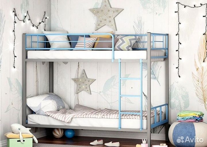 Кровати металлические двухъярусные