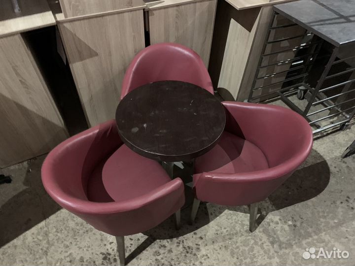 Кресло для кафе цветик семицветик бордо