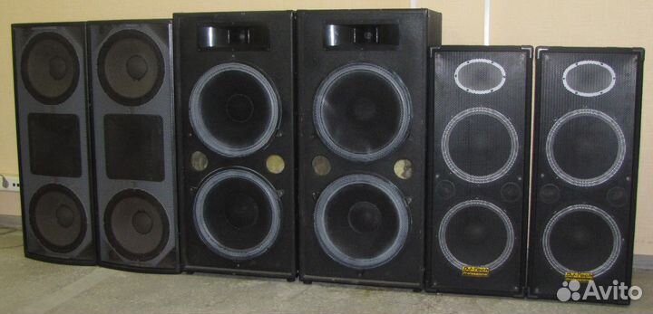Колонки Pro 6080W 6шт Акустика 3 пары D12-15