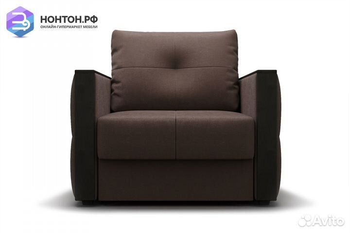 Кресло еврокнижка Инсайд коричневое