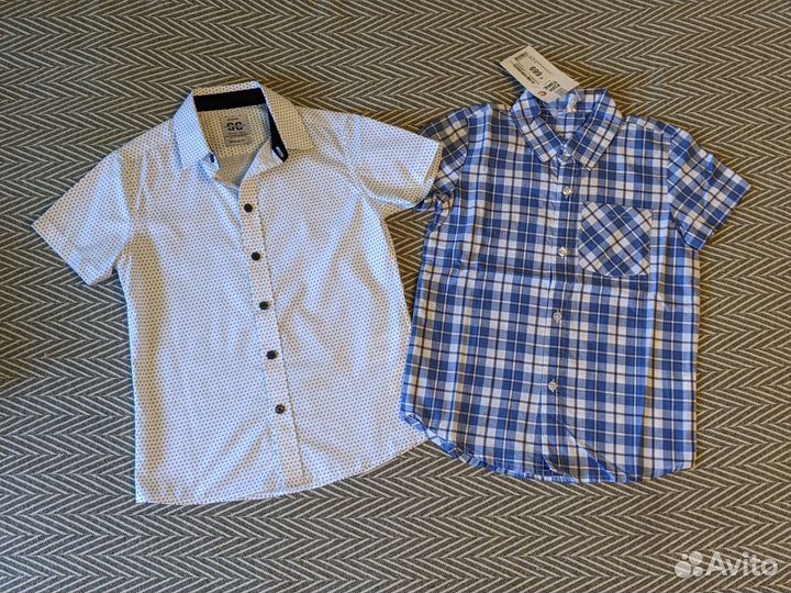 Рубашки с коротким рукавом на мальчика, р.122