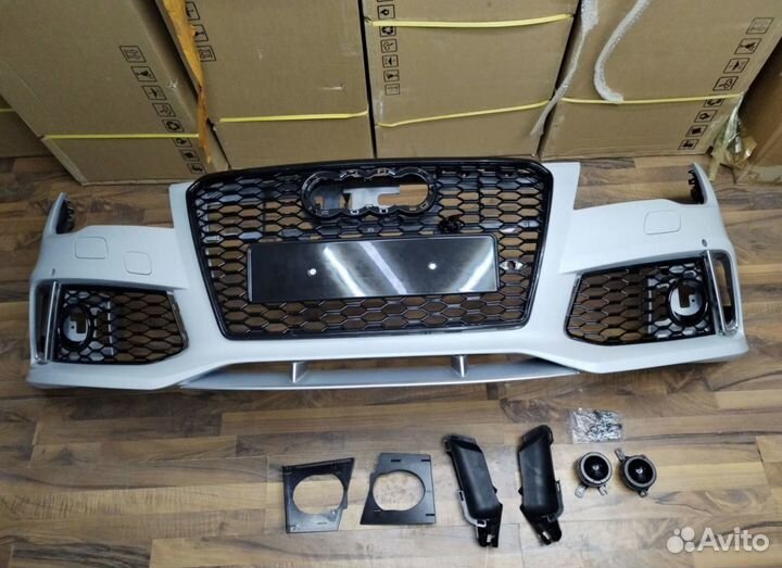 Бампер RS7 Audi A7 Ауди А7 дорест, в сборе