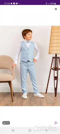 Костюм на выпускной для мальчика 128