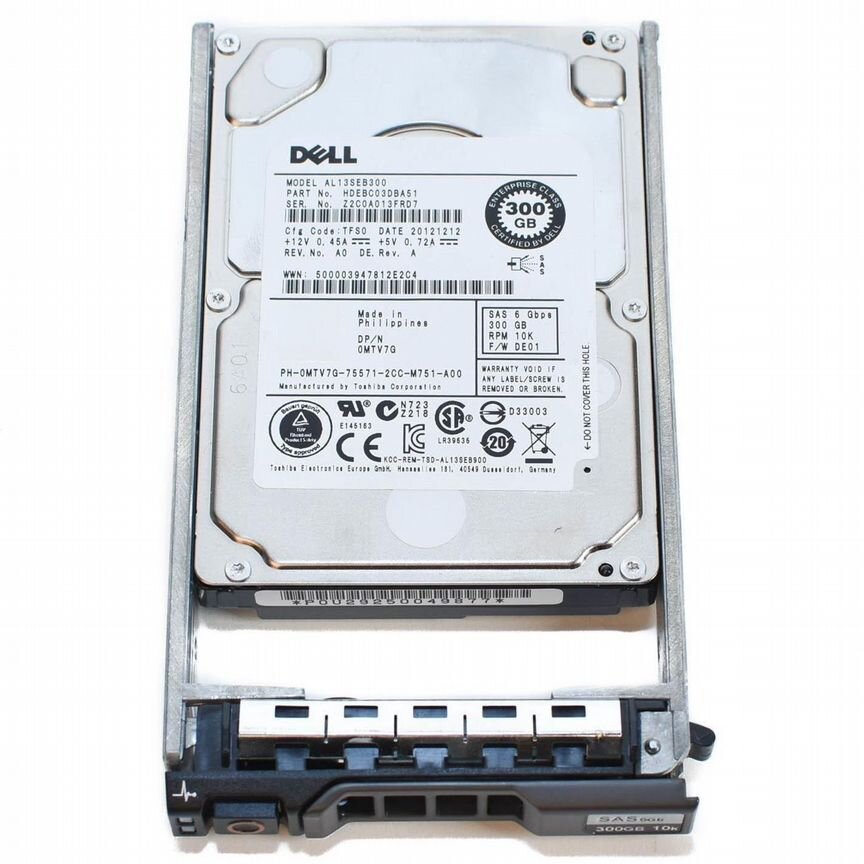 [MTV7G] Жесткий Диск Dell 300gb Sas 2.5 Mtv7g