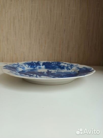 Декоративная тарелка Олени в лесу СССР