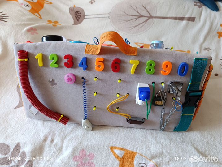 Бизиборд мягкий