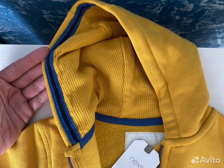 Next толстовка на молнии + шапка 9-12 мес