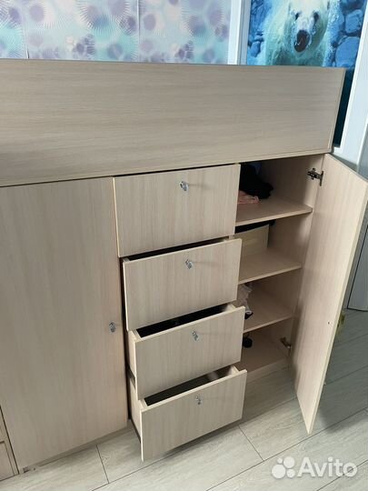 Двухъярусная кровать бу с матрасами