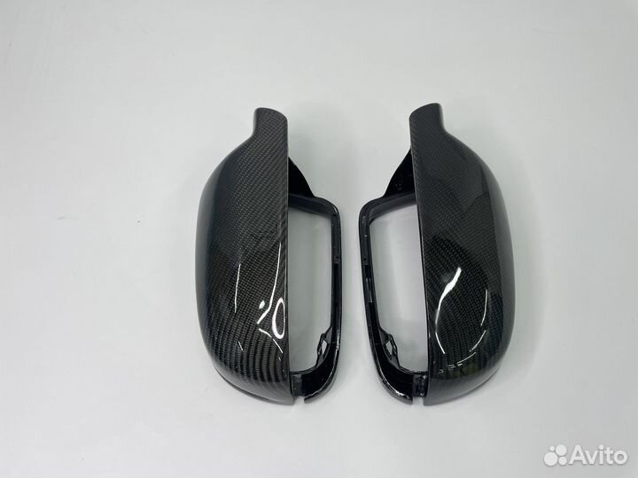 Накладки зеркал audi A4 B8 рест карбон