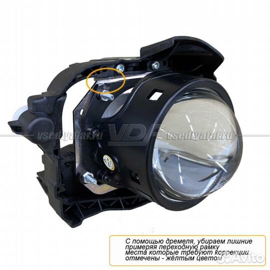 Переходные рамки для замены линз в фарах Opel Cors