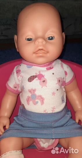 Кукла беби борн с большой ванночкой