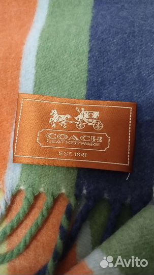 Шарф Coach кашемир