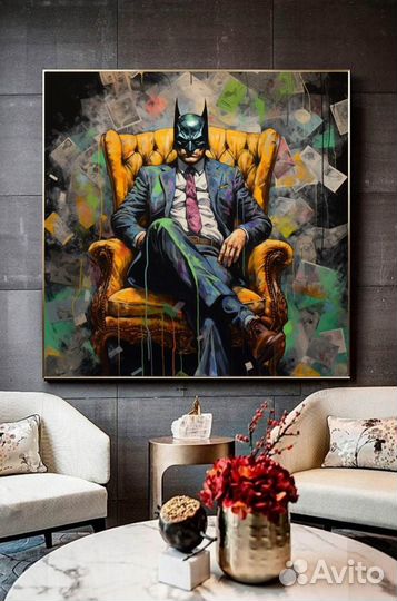 Большая картина маслом бэтмен Подборка
