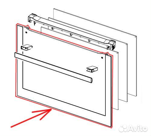 Стекло на духовой шкаф aeg