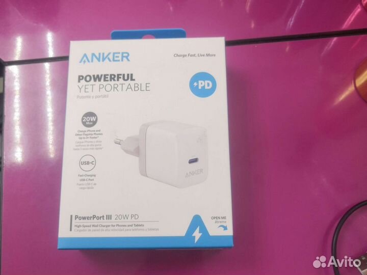 Зарядный блок anker 20w pd