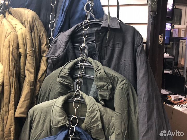 Ватник стройбат с воротником защитного цвета СССР