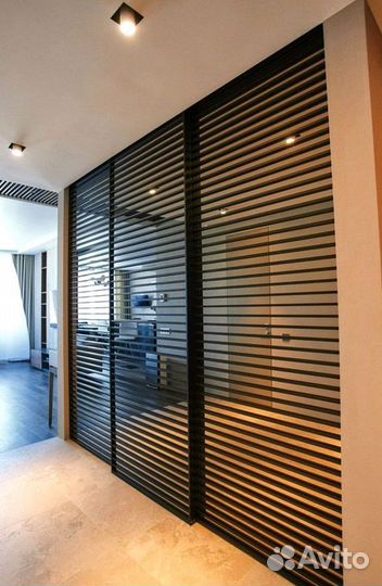 Раздвижная реечная дверь