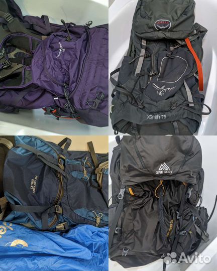 Рюкзаки deuter, Osprey, Gregory и другие