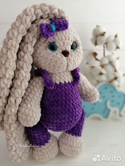 Зайка, котик, мишка, панда (игрушки ручной работы)