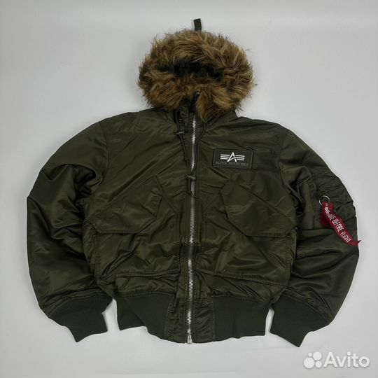 Fur бомьер Alpha Industries CWU-45 Hood bomber