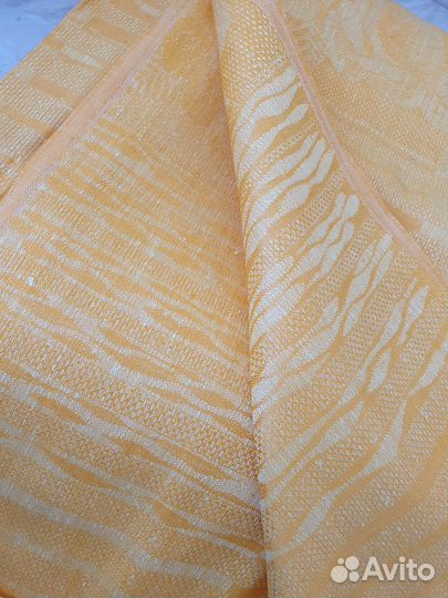 Портьерная ткань из льна и вискозы, новая