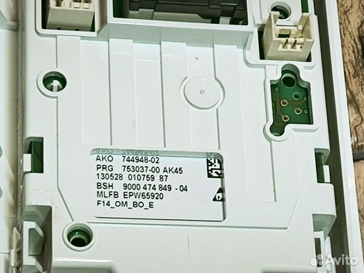 Панель управления стиральной машины Bosch