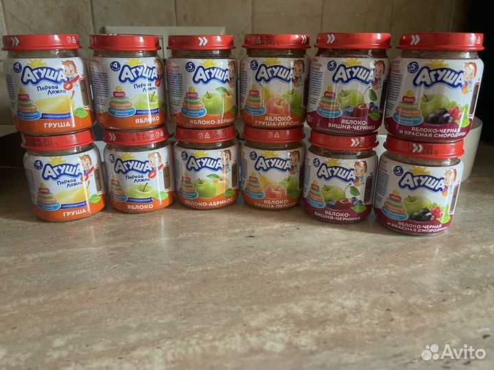 Фруктовое пюре агуша