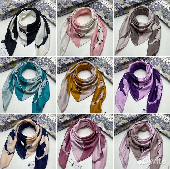 Шёлковые платки Christian Dior 8 Видов