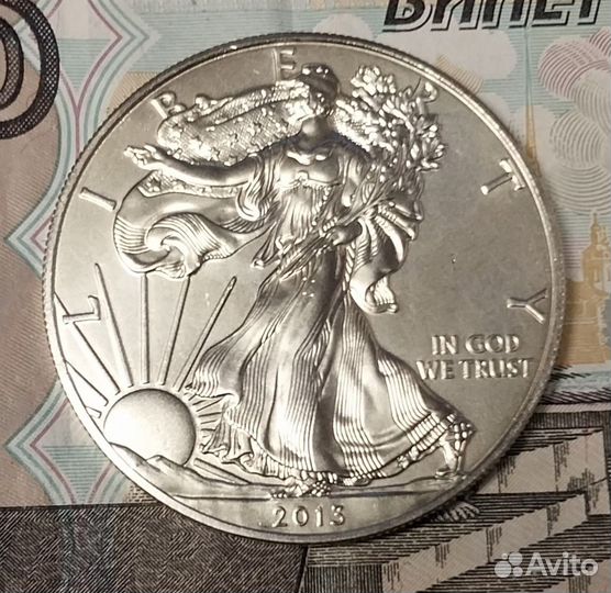 1 доллар США, Шагающая Свобода 2013г