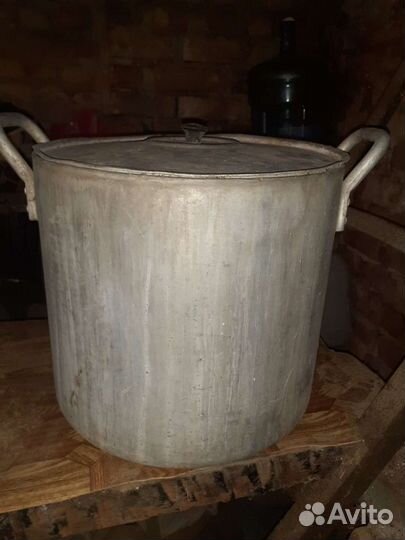 Бак алюминиевый пищевой 30л с крышкой