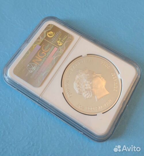 Серебряная монета 2014 alligator NGC PF69 серебро