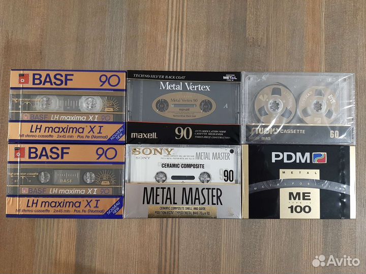 Аудиокассеты новые basf, maxell, sony, denon и др