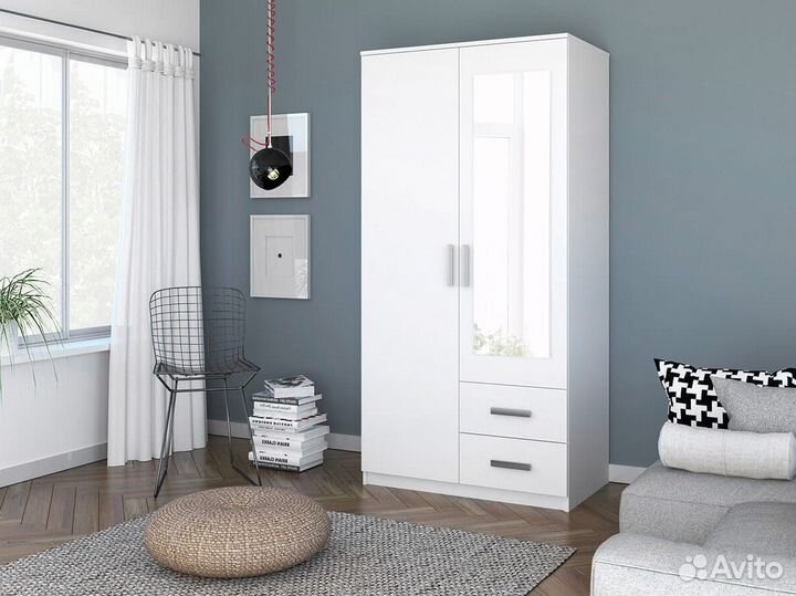 Шкаф распашной белый