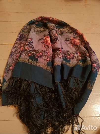 Павловопосадский платок шерсть
